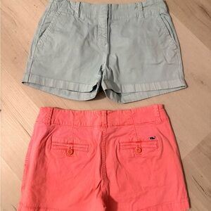 Vineyard Vines Salmon and Blue/Grey Women's Shorts